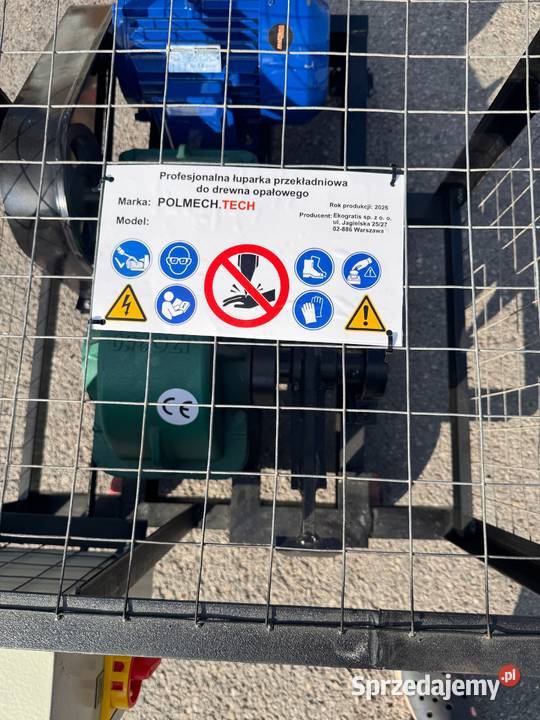 POLMECHTECH Łuparka do drewna przekładniowa siła Leśnictwo