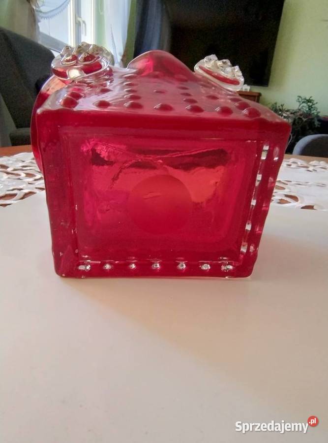 Czerwonorubinowe szkło artystyczne Żory