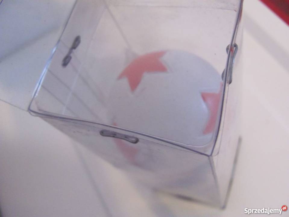 zakończenie karniszy kula biała w różowe Zamość