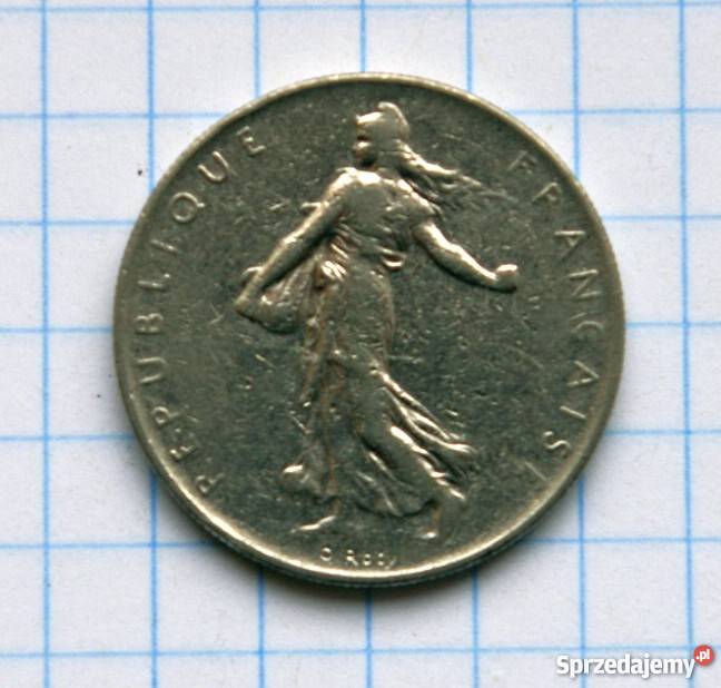 1 FRANC 1 FRANK 1960 FRANCJA Numizmatyka Parczew