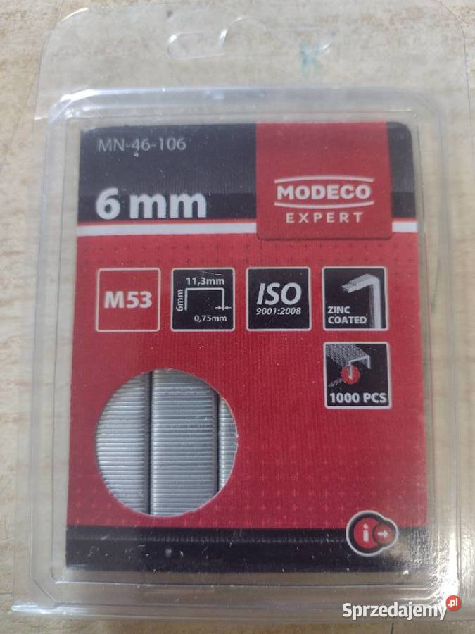 Zszywki tapicerskie Modeco MN46106 536 mm zachodniopomorskie