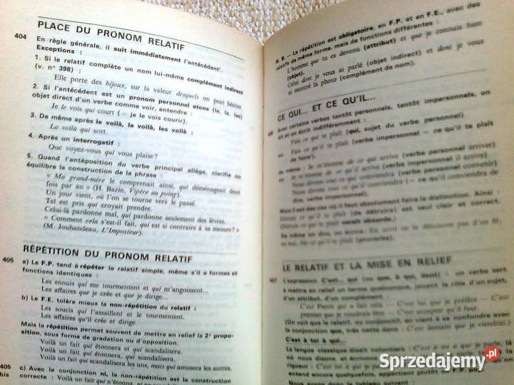 Grammaire pratique du francais dajourdhui G Warszawa sprzedam