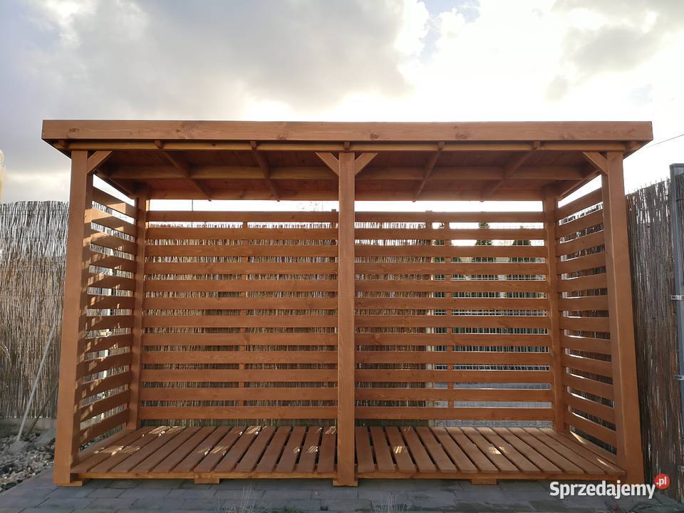 Drewutnia poszerzana 35 x 11m z dachem prostym Kalety