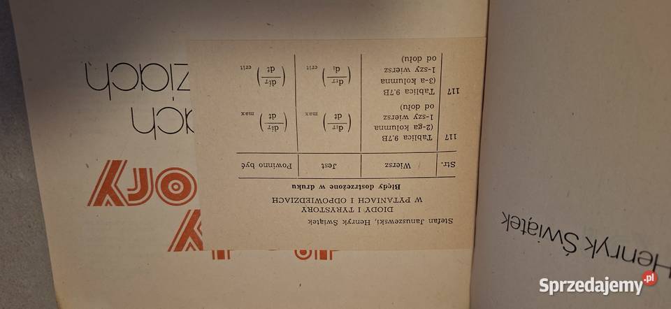 1 wydanie 1984 Niski nakład Kultowa Diody i Łęczyca