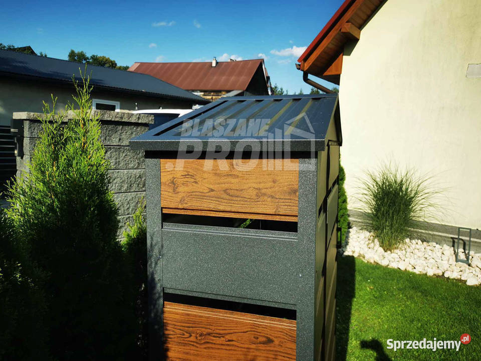 Wiata śmietnikowa dwuspad 13x05m Schowek sprzedam