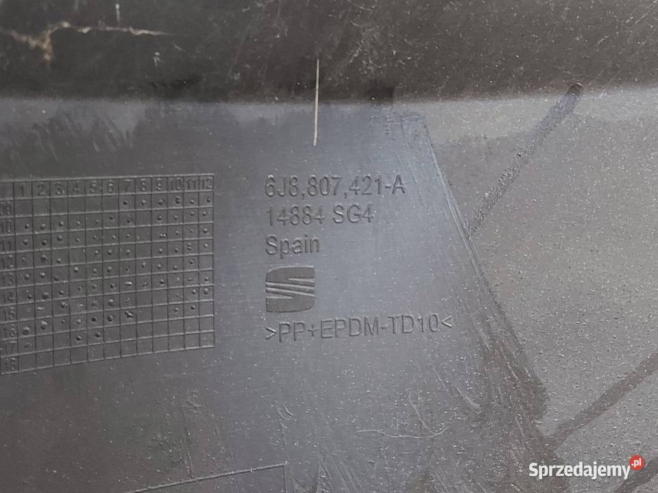 SEAT IBIZA IV 12r zderzak tył 6J8807421A Kielce