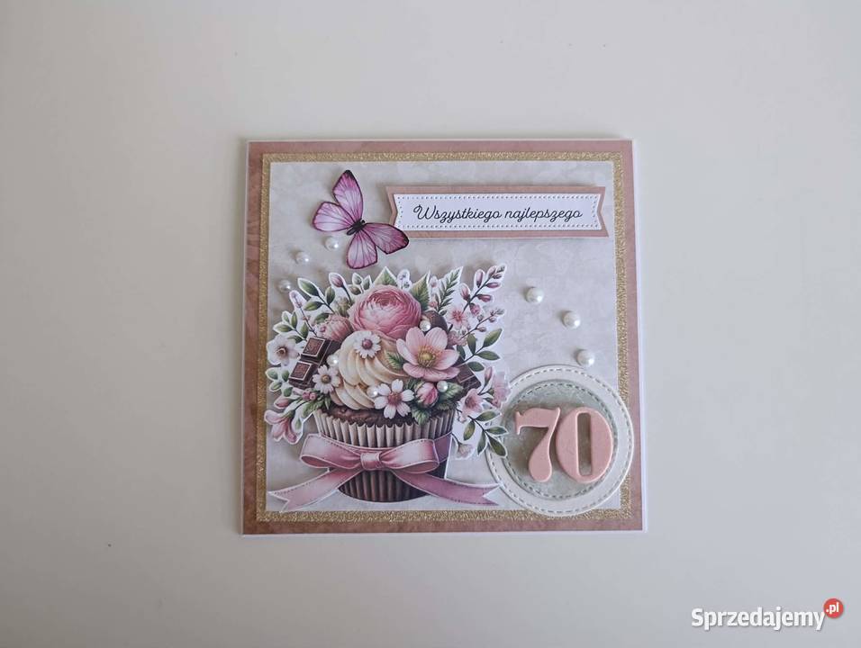 Kartka ręcznie robiona na urodziny 01 Łódź