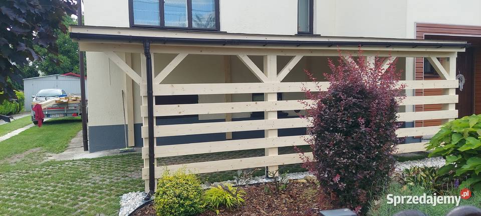 Zadaszenie Wiata Taras 35x7 dach PCV gont sprzedam