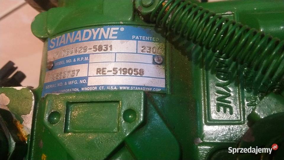 Pompa RE519058 używana oryginał John Deere Części zamienne Biała Podlaska