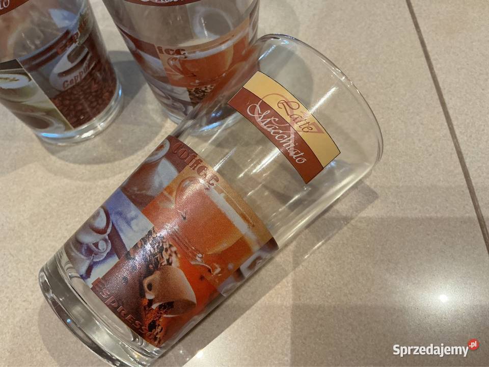 Szklanki Do Kawy Latte Macchiato 3 Vintage Nowa Sól
