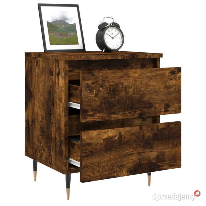 Szafki nocne 2 przydymiony dąb 40x35x50 WM826871 Warszawa