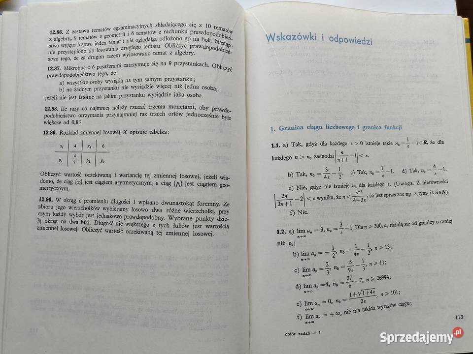 Matematyka zbiór zadań kl 3 4 i 5 szkoły Gdynia sprzedam