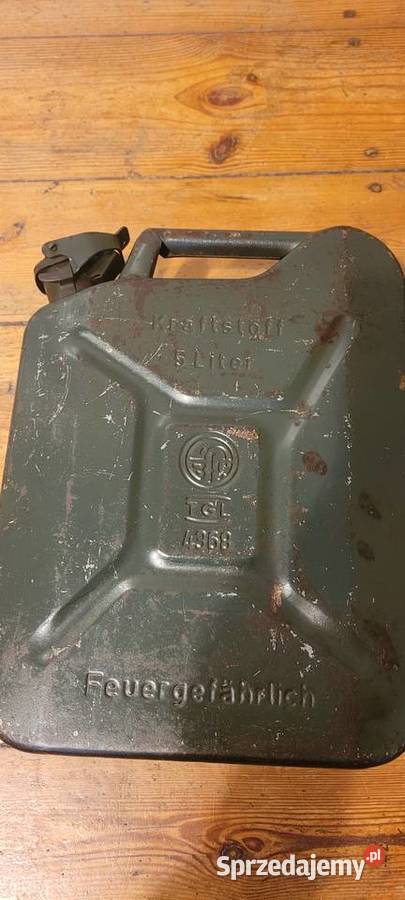 Niemiecki kanister KRAFTSTOFF BFW TGL 4368 5 Poznań