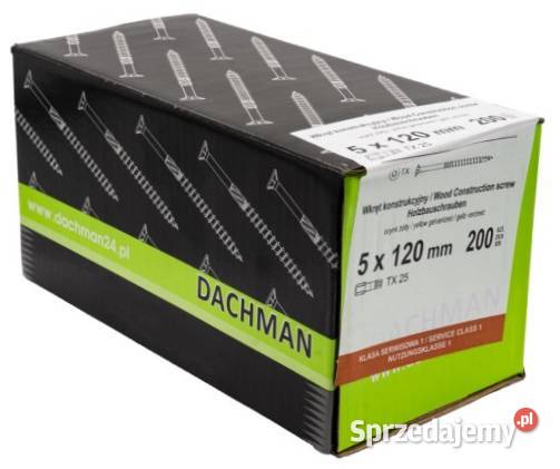 Wkręty ciesielskie stożkowe 5x120 Sieradz