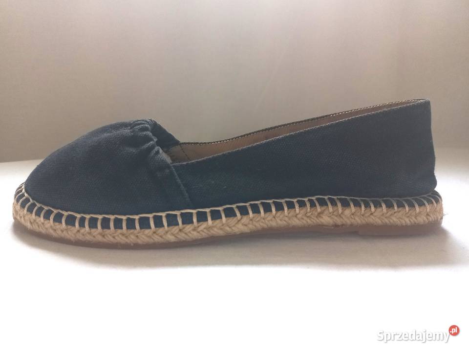 ESPADRYLE czarne Damskie r 375 Aldo stan Balerinki Białystok