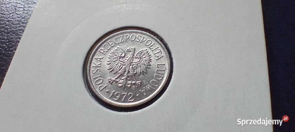Stare monety 5 groszy 1972 Polska PRL mennicza Numizmatyka Lesko