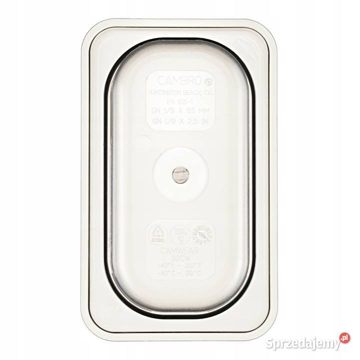 Camwear GN 19 z poliwęglanu Cambro 65 mm śląskie Góra