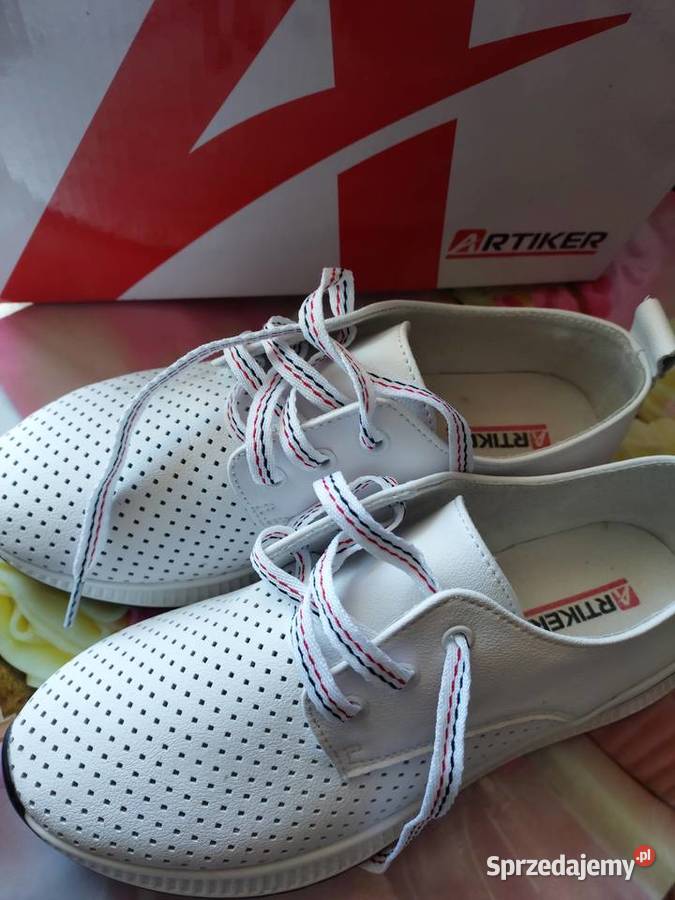 Buty sportowe Nowe skórzane białe Artiker 38 Wrocław