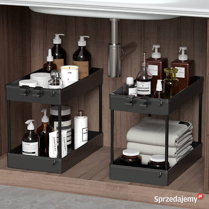 Regał stojak organizer czarny SPACEKEEPER Warszawa