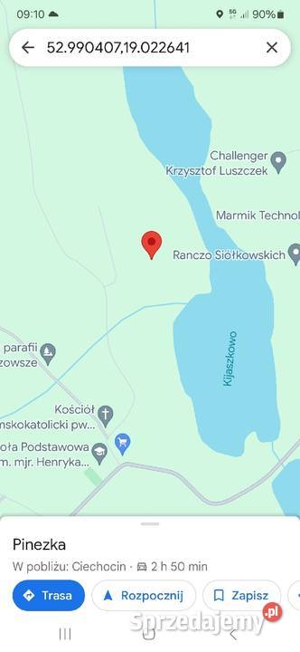 Działka jeziorem w drugim pasie501632390 KONTAKT Piotrkowo