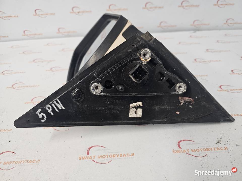 KIA SOUL 09r Lusterko prawe 5pin białe anglik osobowe Części samochodowe Kielce