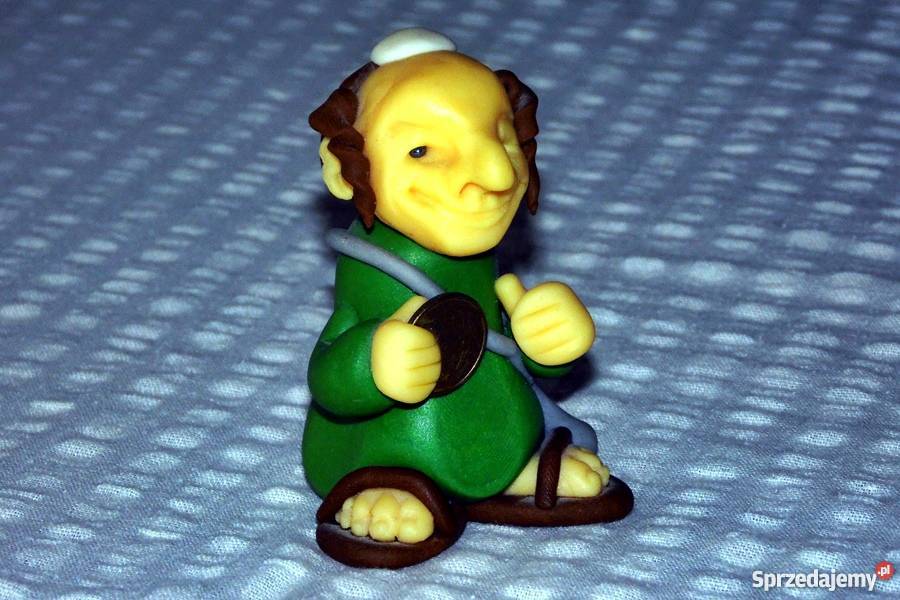 Figurka z modeliny Żydek z grosikiem Sosnowiec