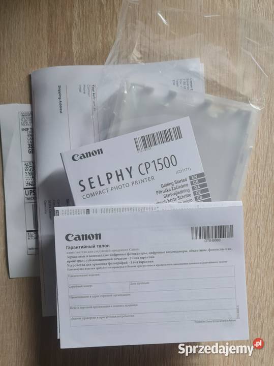 Drukarka Canon Selphy CP 1500 Nowa Druk w kolorze Drukarki i skanery Koźmin Wielkopolski