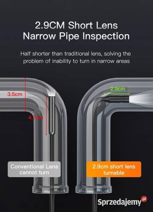 Kamera Inspekcyjna Endoskopowa 5 metrów 1080P HD Wrocław