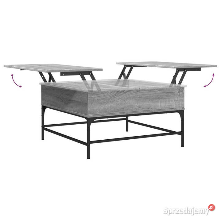 Stolik kawowy szary dąb sonoma 80x80x45 WM845404 Warszawa