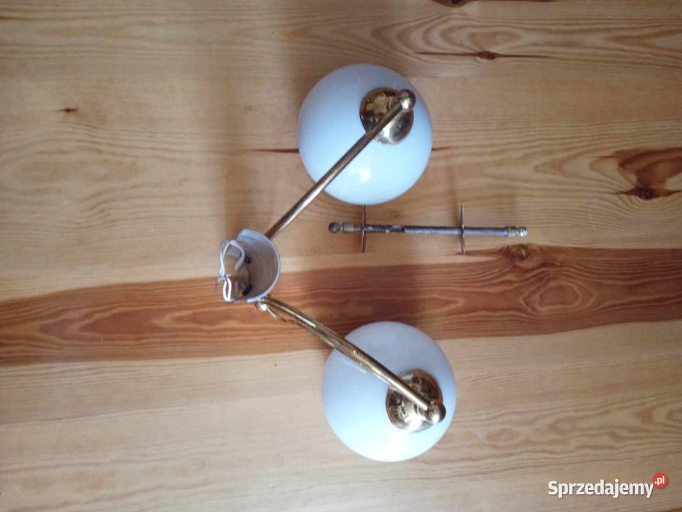 Żyrandol mosiężny 9 ramienny plus kinkiety kujawsko-pomorskie Brodnica