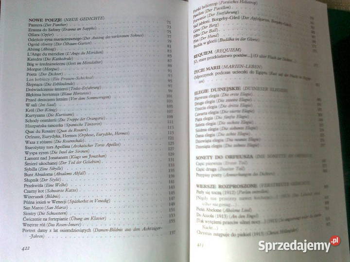Rainer M Rilke PoezjeGedichte Unikat mazowieckie