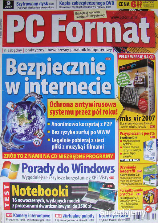 PC Format 1 322 2007 10 egz z dodatkami CD miękka Limanowa