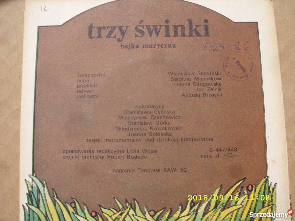 TRZY SWINKIBAJKA MUZYCZNA 2single winyl Wołów