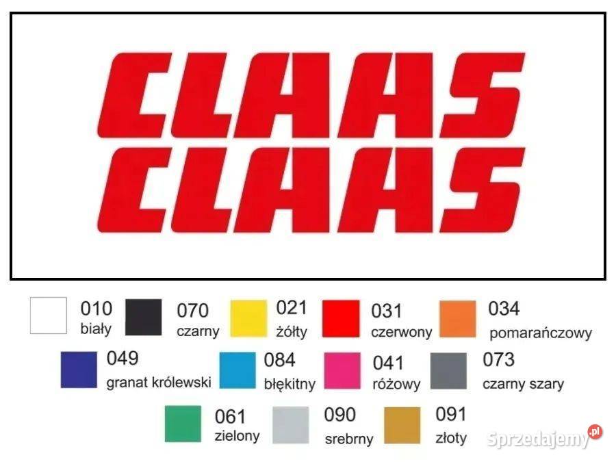 Naklejka wlepka CLAAS 49 2 Zamiennik Janików