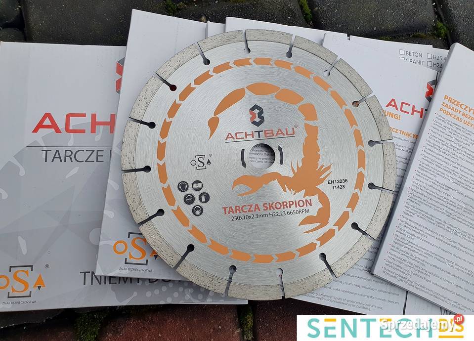 Tarcza doamentowa fi 230 mm do betonu NOWA sprzedam