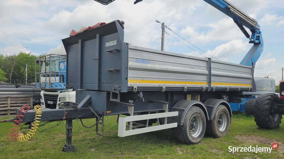 Przyczepa wywrotka OVIBOS PC18WA 18 T 2 osie nieuszkodzony Rolnictwo Zaklików
