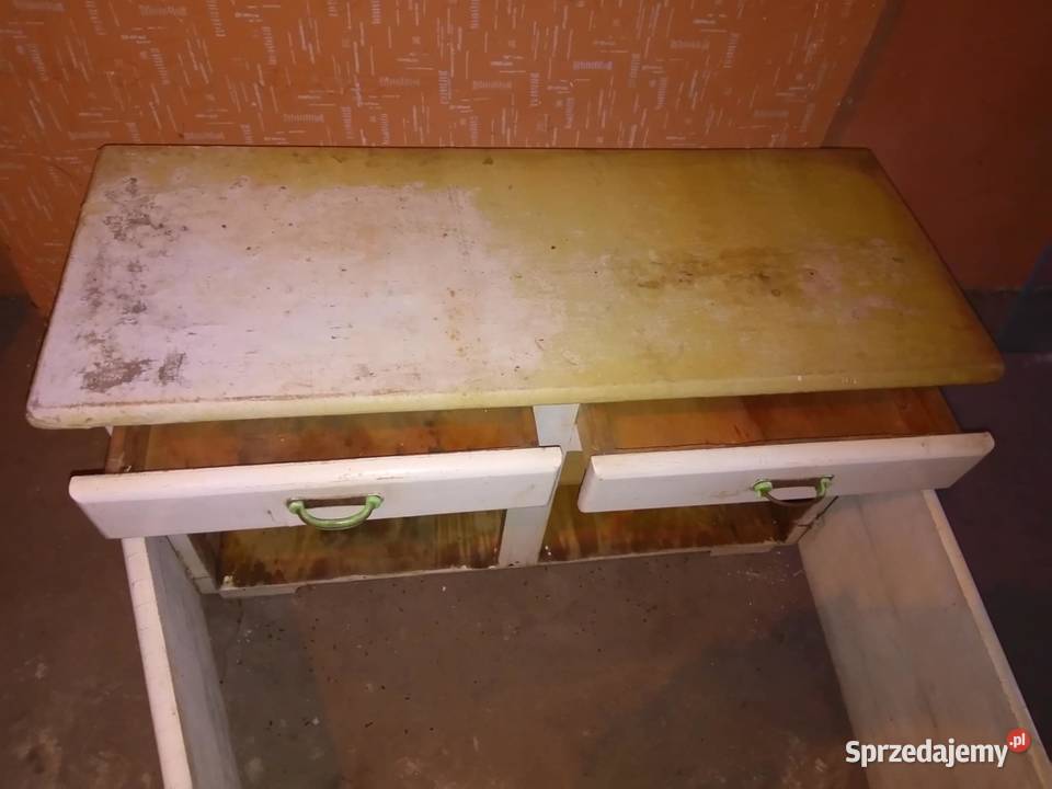 Szafka kuchenna kredens dolny biały PRL lata 60 100cm