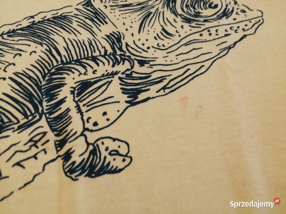 Koszulka krótki rękaw Tshirt żółta kameleon 104 żółty/złoty Czeladź sprzedam