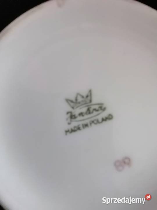 Dzbanek porcelanowy niebieskie kwiaty Karolina Wałbrzych