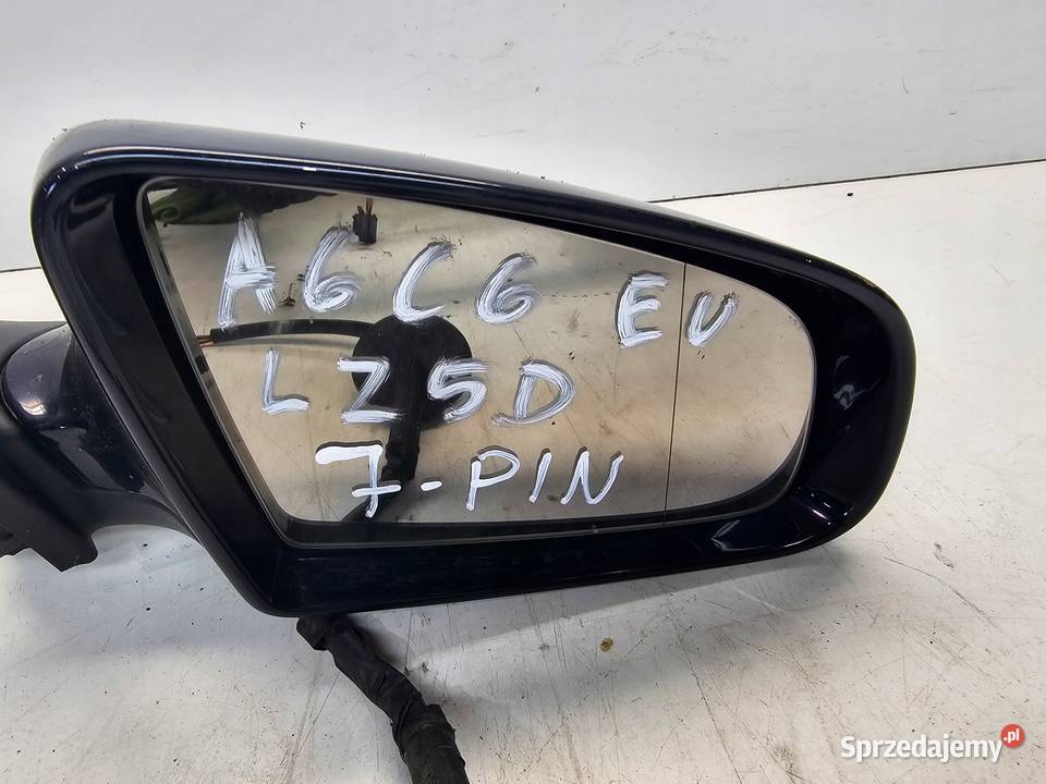 LUSTERKO PRAWY PRZÓD AUDI A6 C6 LZ5D 7PIN EUROPA Przystajń