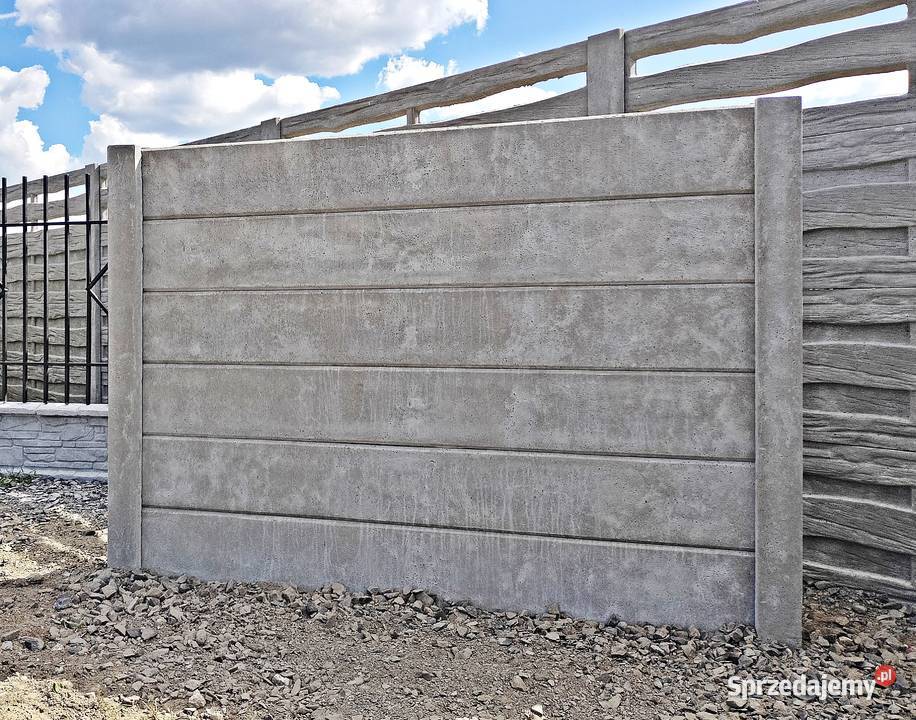 NOWOCZESNE ogrodzenie betonowe Miękowo