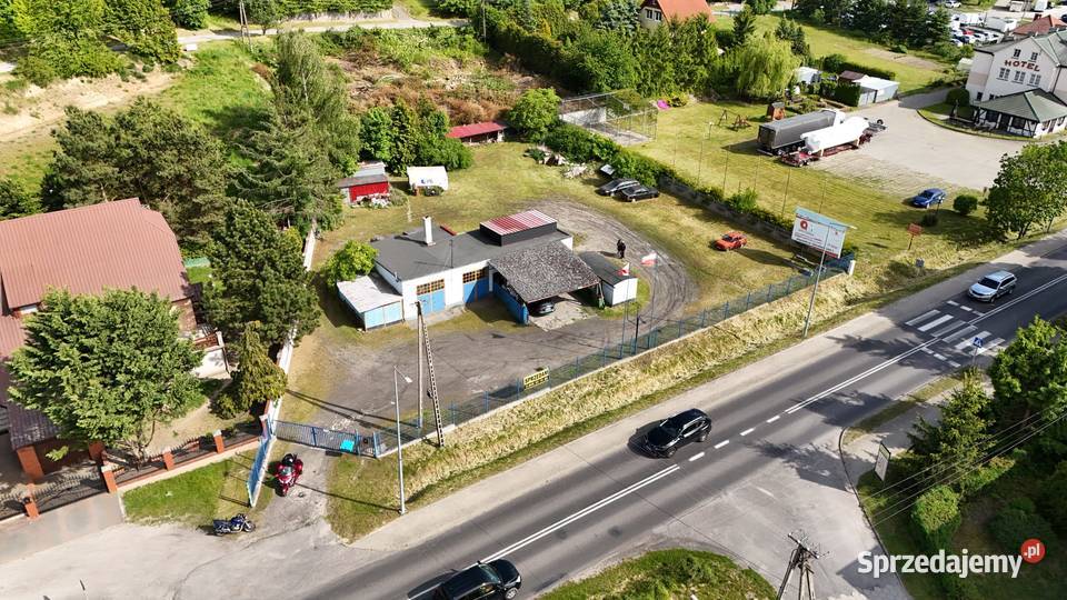Działka z zakładem samochodowym DW241 2180 m 2180m2 Sprzedaż Więcbork