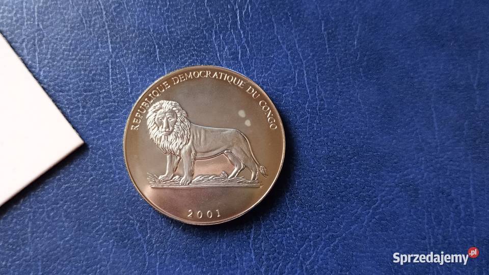 Stare monety 5 frank 2001 Kongo Numizmatyka Lesko
