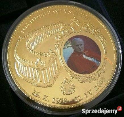 JAN PAWEŁ II Papież 50 BANKNOT Medal Olbrzym