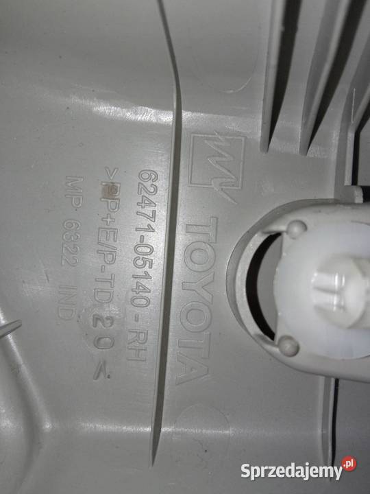 OSŁONA SŁUPKA C LEWA PRAWA KOMBI T27 Toyota Osłony i zaślepki