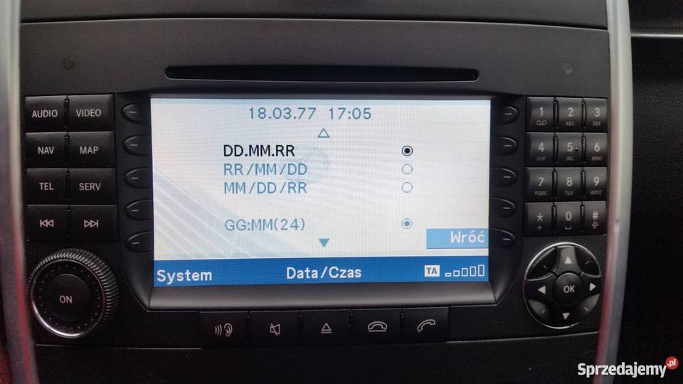 Polskie menu Mercedes A B C CL CLS ML G GL R NTG łódzkie Poddębice