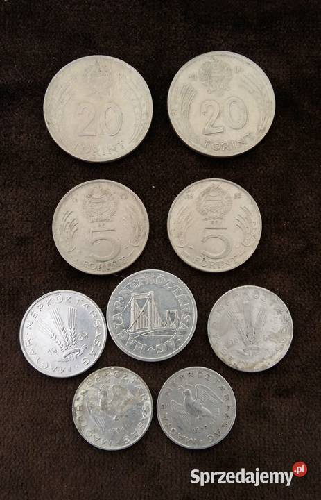 Monetamonety węgierskie 102050 filler520 forint Łódź sprzedam