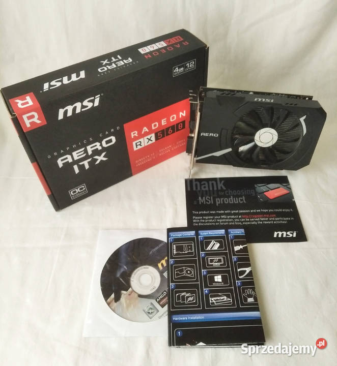 MSI Radeon RX 560 AERO ITX OC 4GB GDDR5 Poznań