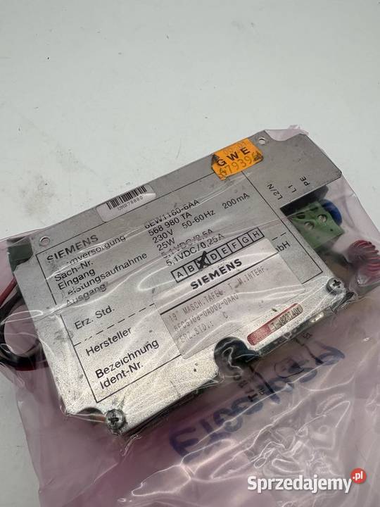 Siemens 6FC51030AD020AA0 Interface Module Pozostałe Warszawa