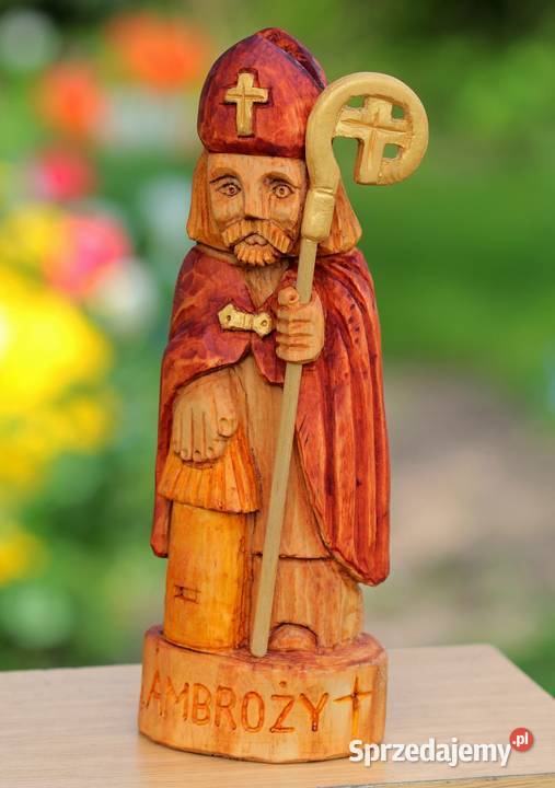 Św Ambroży rzeźba Ludowa Gniezno